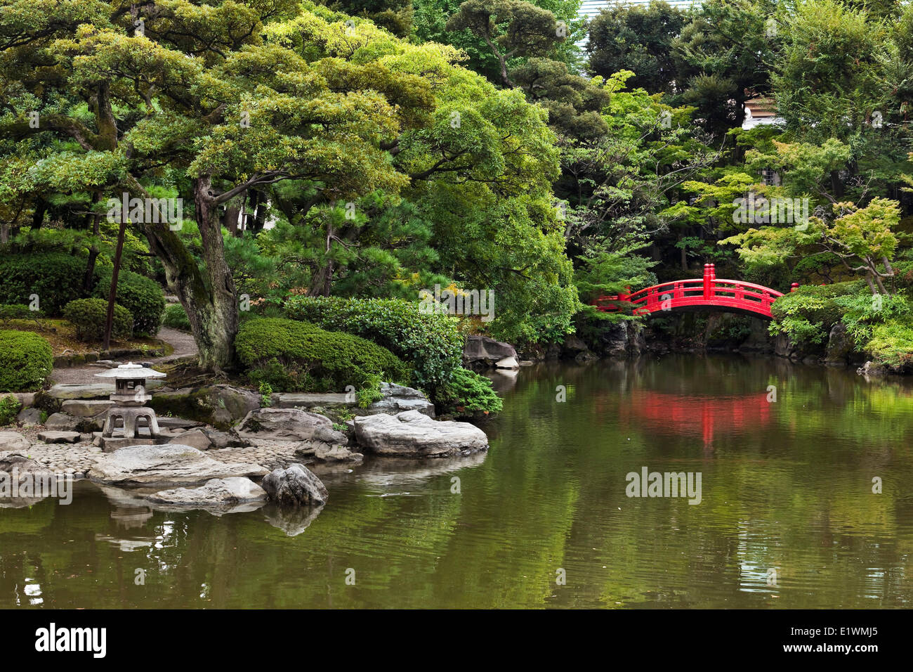 KyuYasuda Teien is a Meiji Period garden in Ryogoku District, Tokyo
