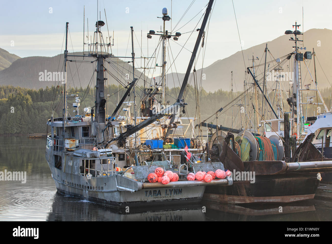 Fishing boats, Ucluelet Harbour, Vancouver Island, British Columbia