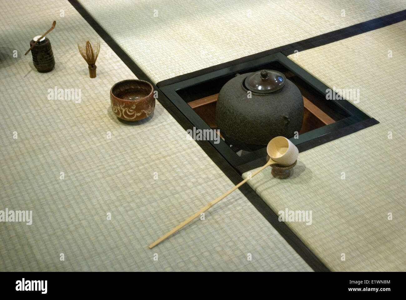 Japanese tea ceremony items Stock Photo Alamy