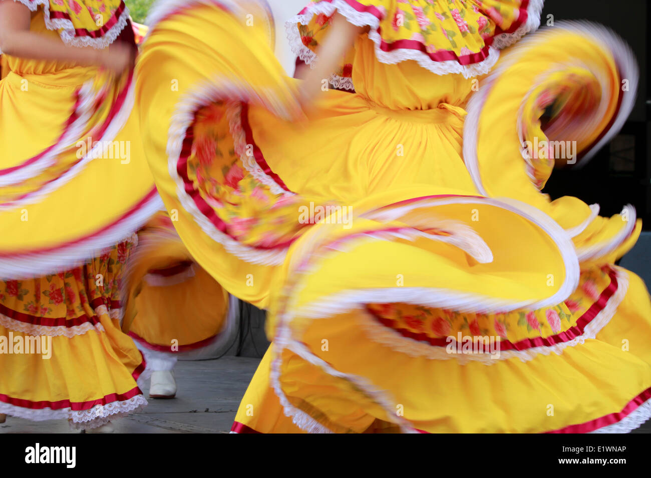 Mexican Dance, Cultura Festival, Latin Day, Mel Lastman Square, Toronto, Ontario Stock Photo