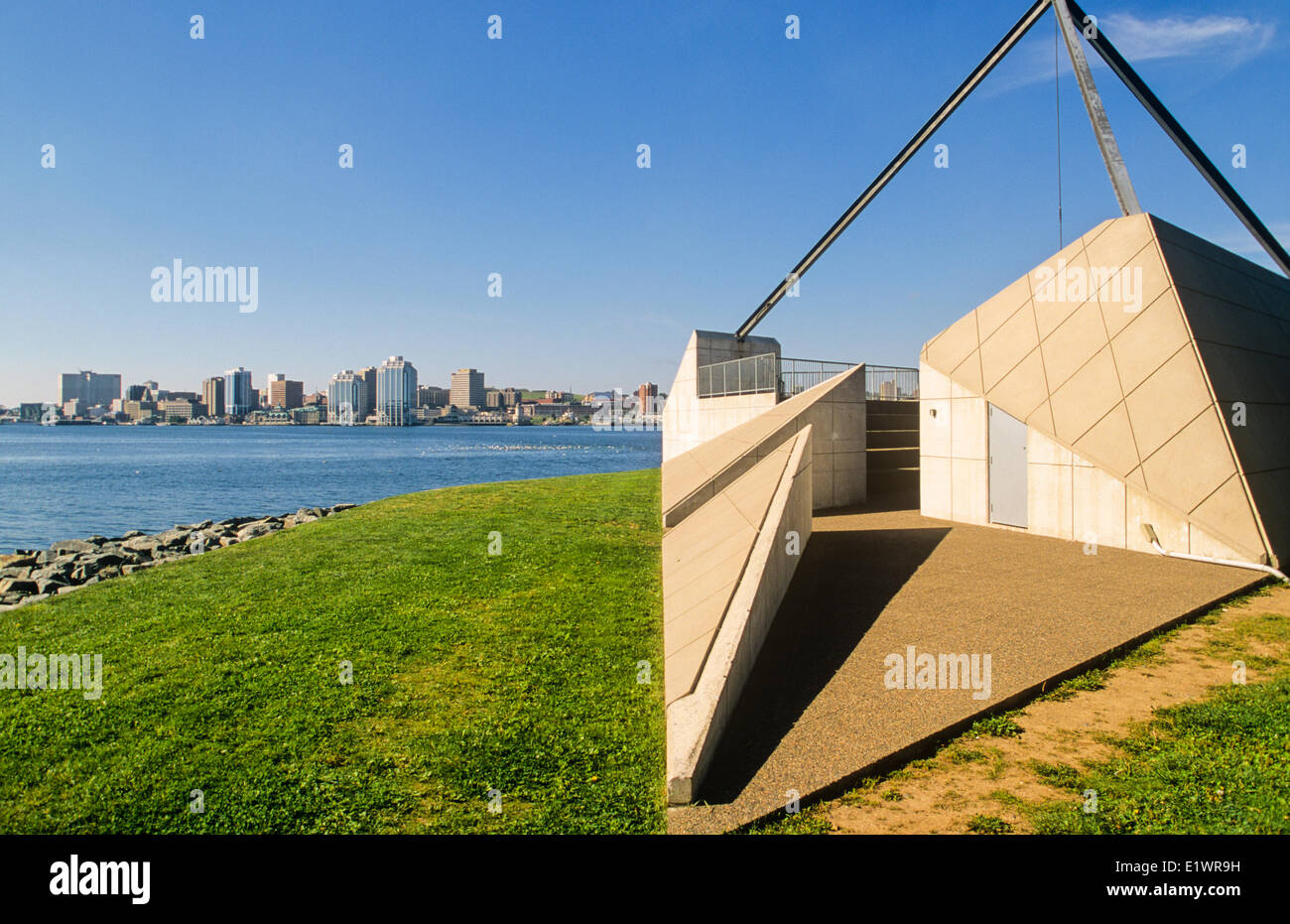Peace Monument, Dartmouth Waterfront, Nova Scotia, Canada Stock Photo