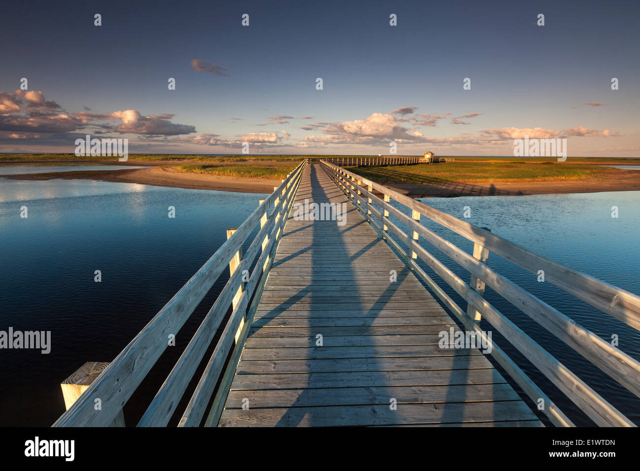 The Kellys beach boardwalk in Kouchibouguac National Park, New Brunswick, Canada Stock Photo Alamy