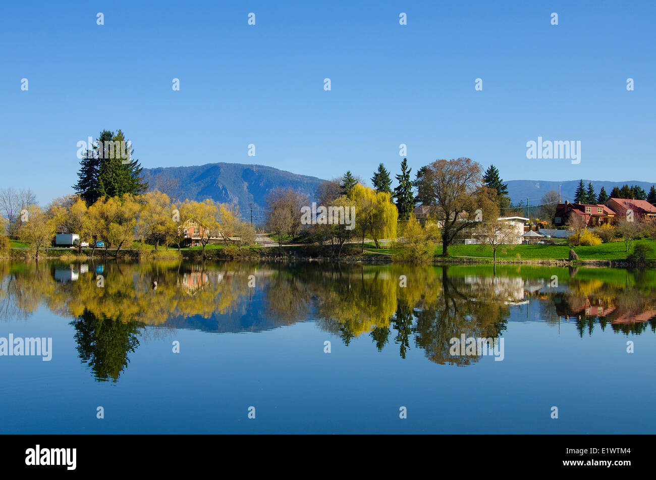 McGuire Lake, Salmon Arm, British Columbia, Canada Stock Photo Alamy