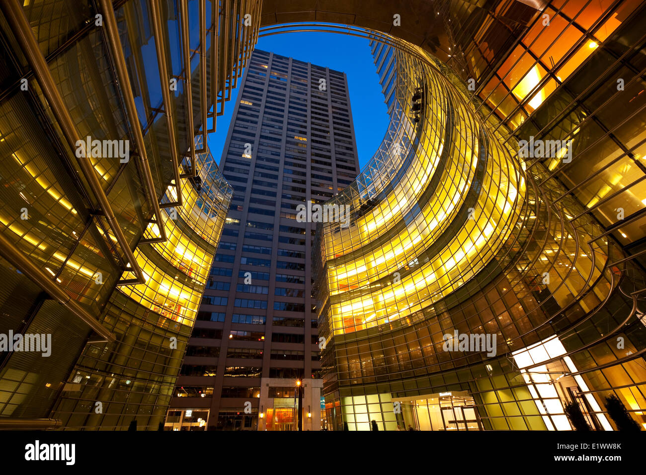 Located at 731 Lexington Avenue the 55-story building houses the headquarters Bloomberg L.P. as well as retail outlets Stock Photo