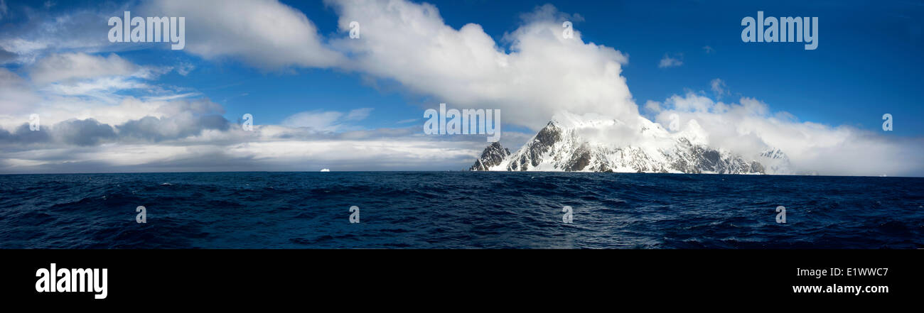 Elephant Island, South Shetland Islands, Antarctic Peninsula. Location of Shackelton expedition overwintering site. Stock Photo