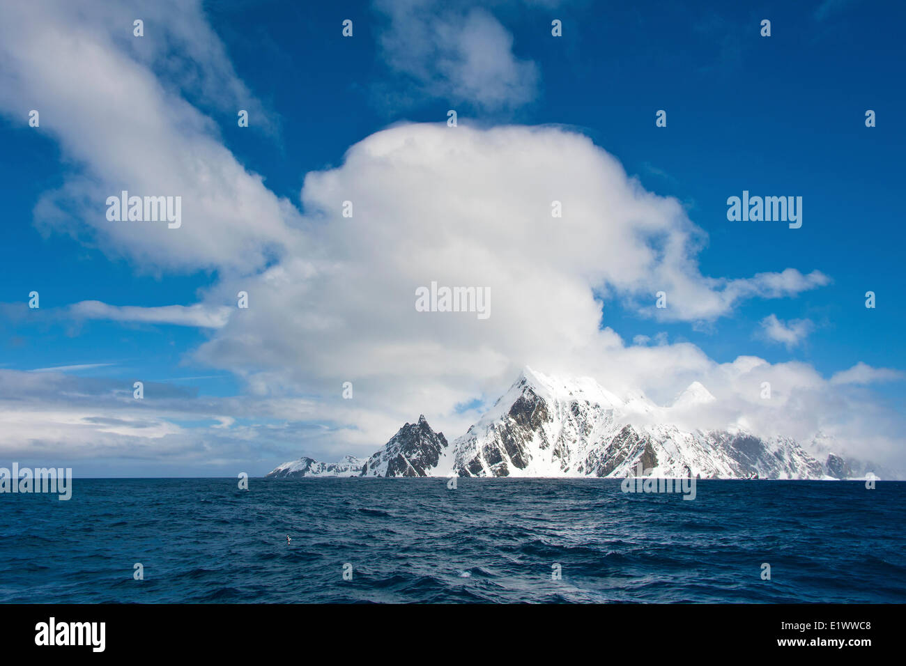 Elephant Island, South Shetland Islands, Antarctic Peninsula. Location of Shackelton expedition overwintering site. Stock Photo