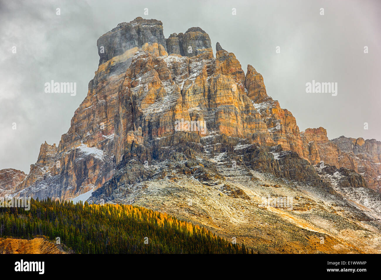 Cathedral Mountain, Yoho National Park, British Columbia, Canada Stock Photo