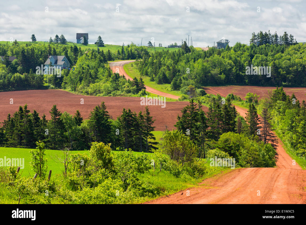 Clay road, Park Corner, Prince Edward Island, Canada Stock Photo Alamy
