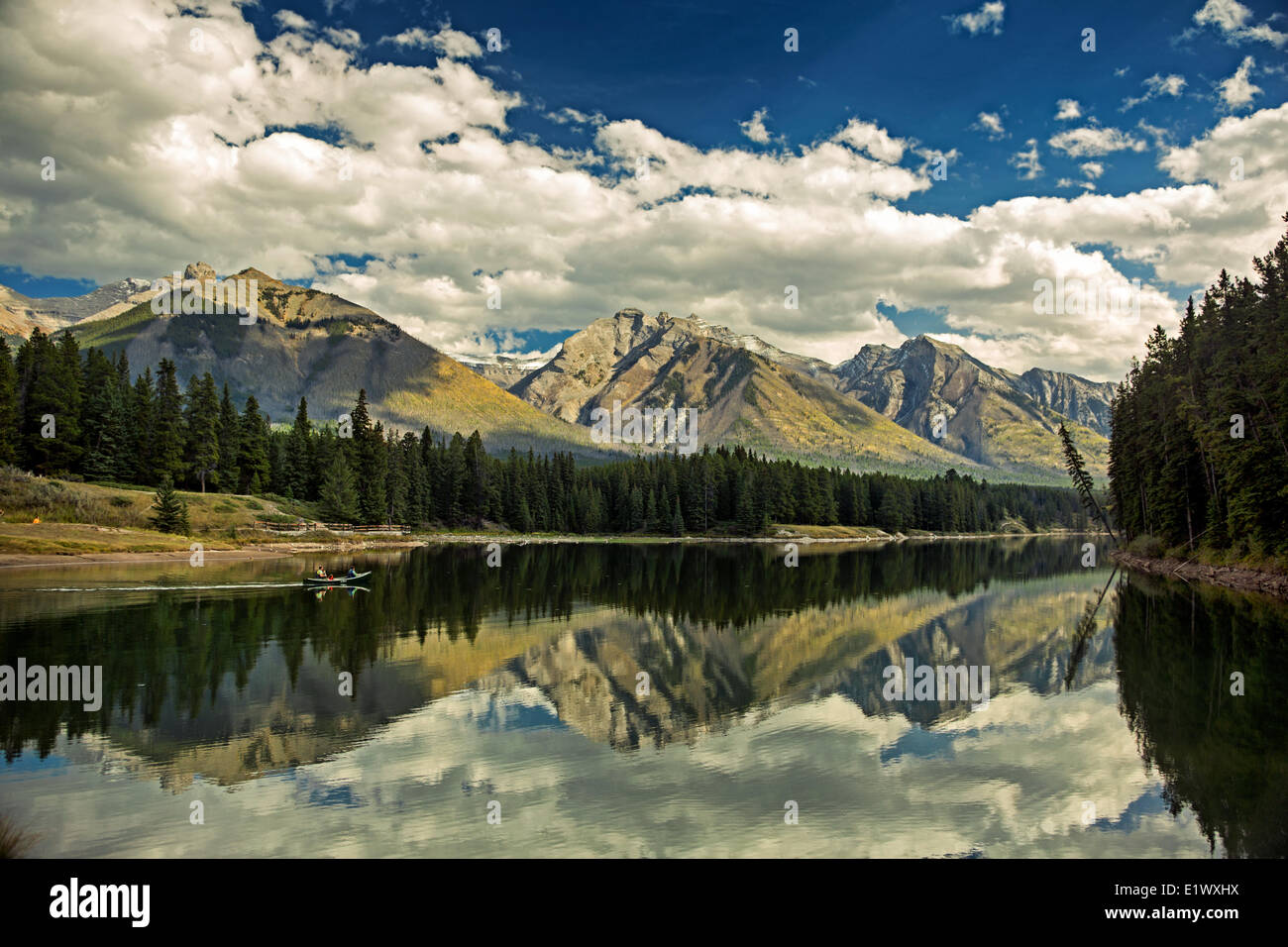 Johnson Lake, Banff National Park, Alberta, Canada Stock Photo