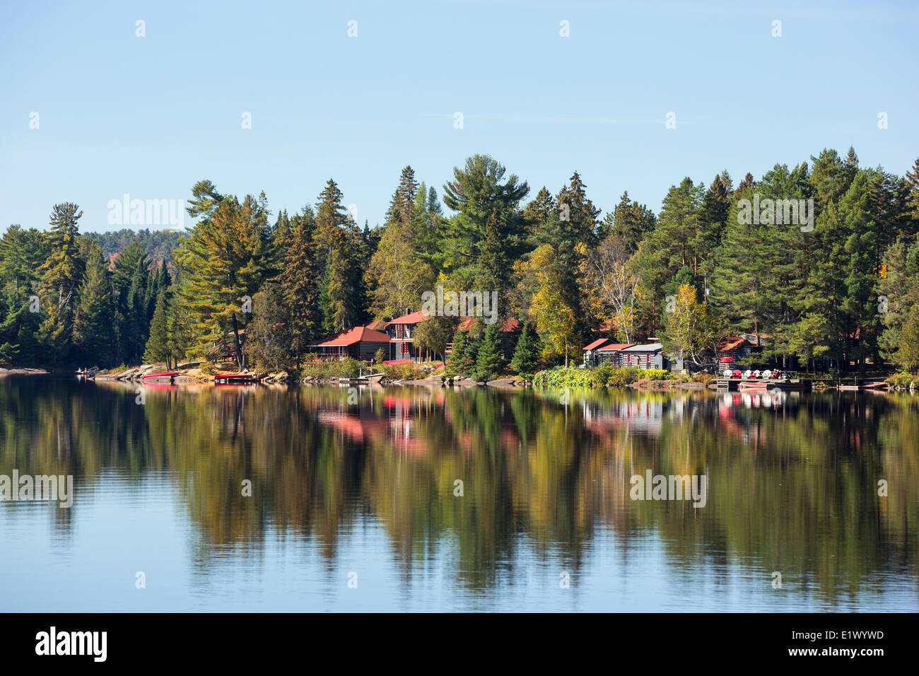 Killarney Lodge, Lake of Two Rivers, Algonquin Provincial Park, Ontario, Canada Stock Photo