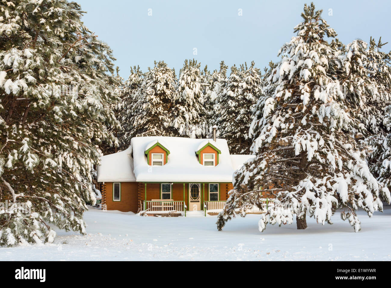 Cottage in winter, Argyle Shore, Prince Edward Island, Canada Stock Photo Alamy