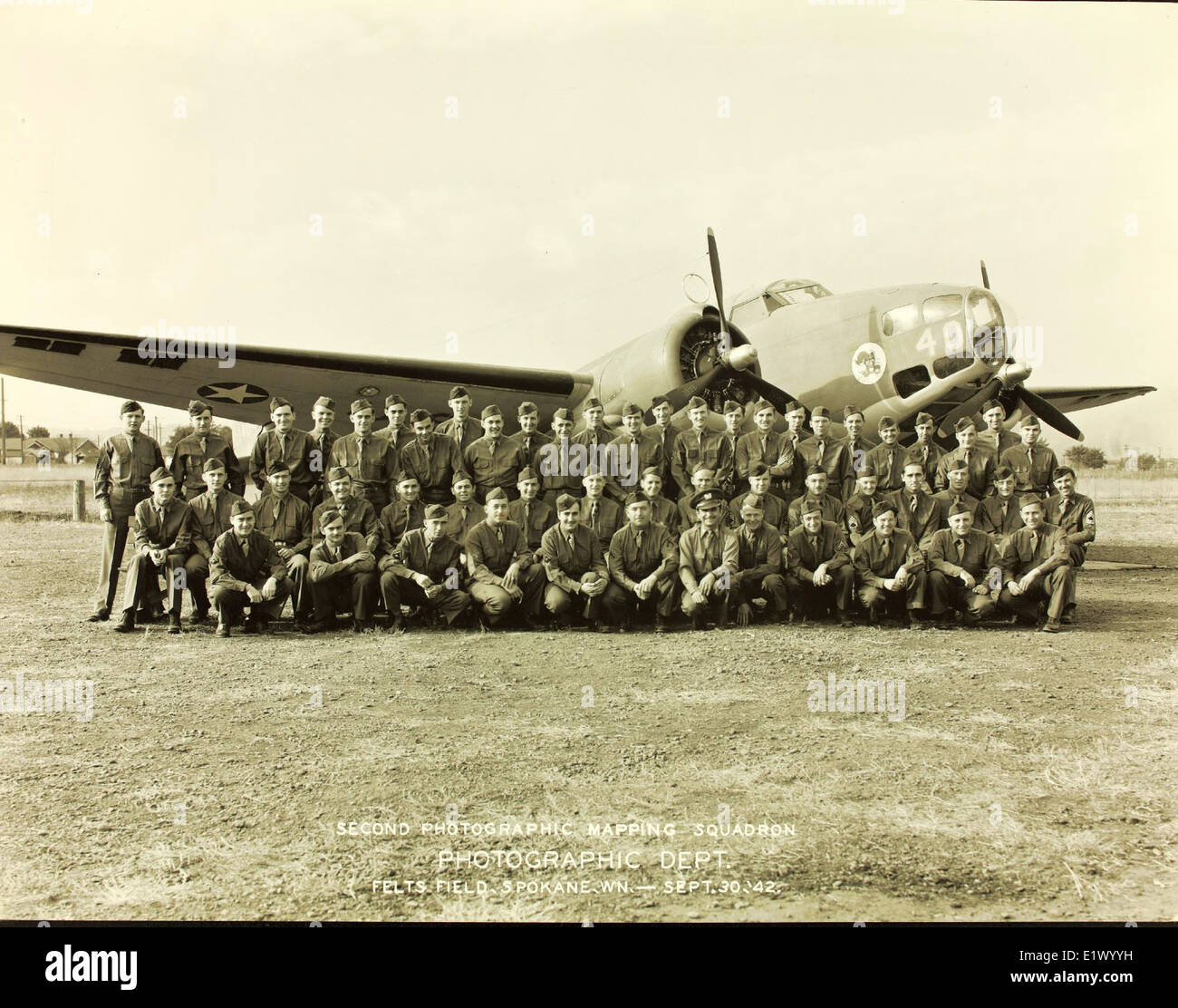 2nd Photographic; 8th Air Force; 6th,7th, 10th,11th Squadrons; B-37s Stock Photo