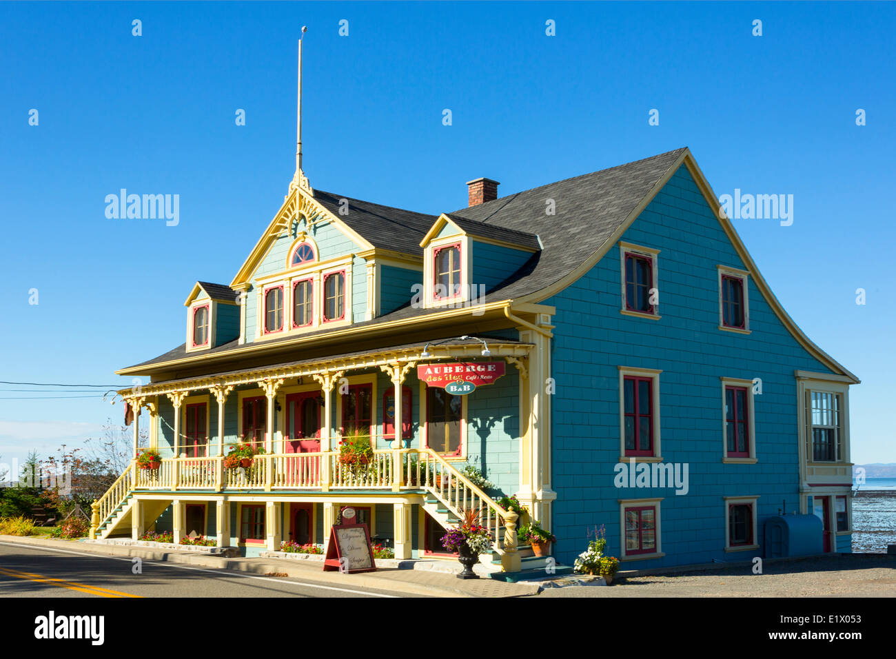 Auberge des Iles, Kamouraska, Quebec, Canada Stock Photo