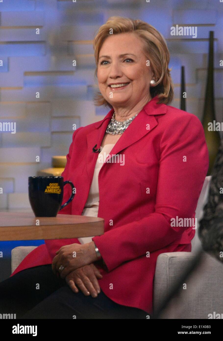 New York, NY, USA. 10th June, 2014. Hillary Clinton at talk show ...