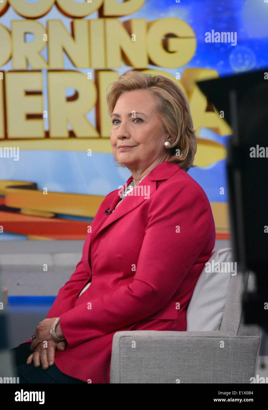 New York, NY, USA. 10th June, 2014. Hillary Clinton at talk show ...