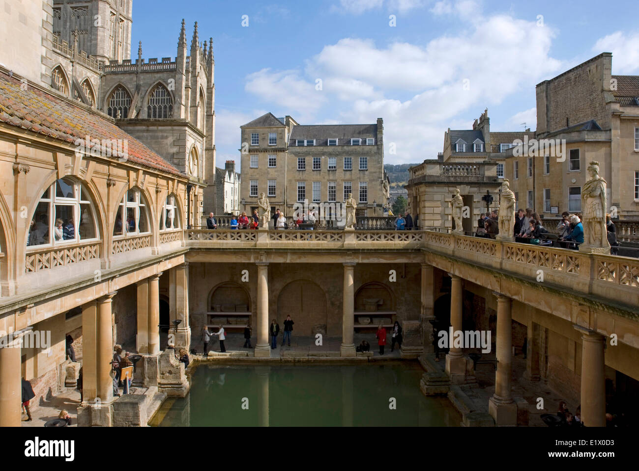 The Great Bath at the Roman Baths, City of Bath, Somerset, England