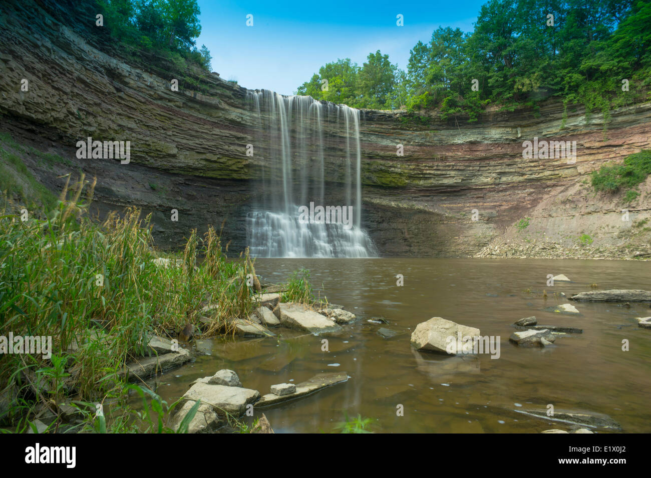 Balls Falls, Lower Falls, Vineland, Ontario, Canada Stock Photo