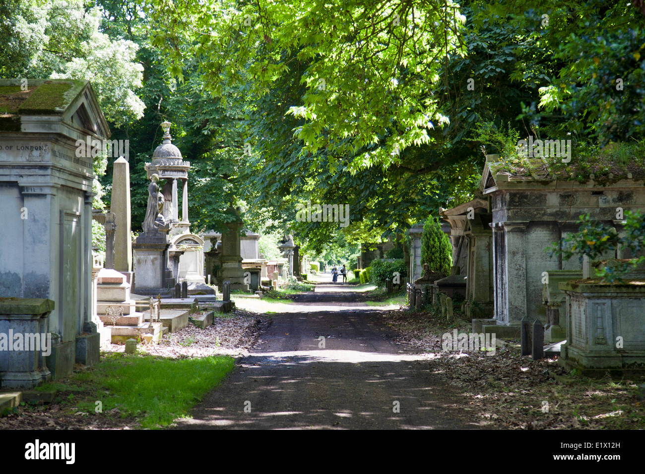 Kensal Green Cemetery on Harrow Road in West London UK Stock Photo