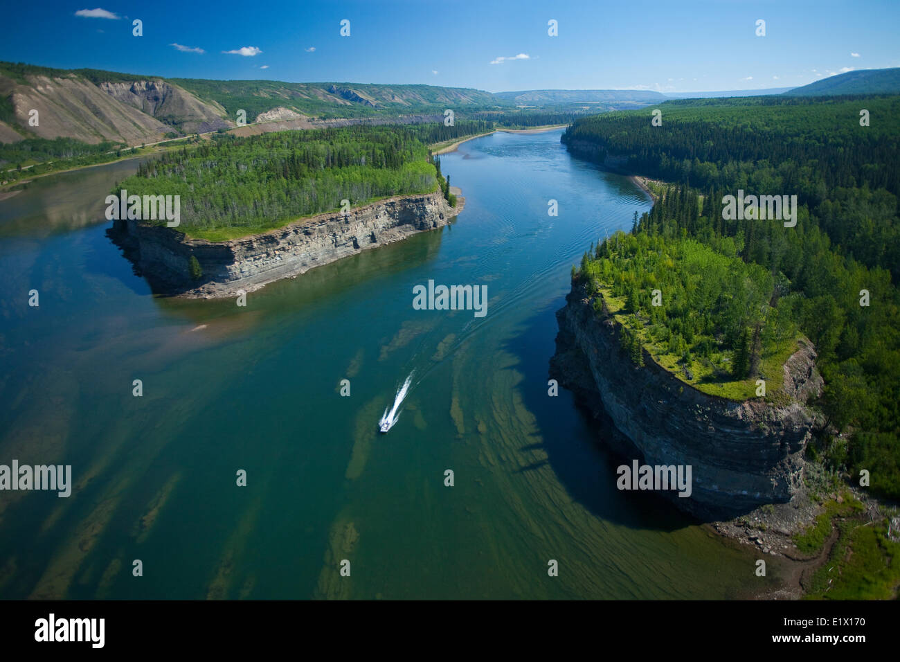Peace River, near Hudson's Hope in northern British Columbia, Canada