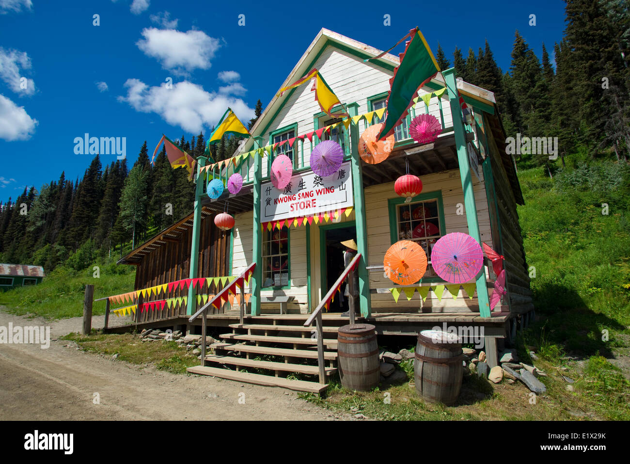 Chinatown. Historic gold rush townsite of Barkerville. Cariboo Region