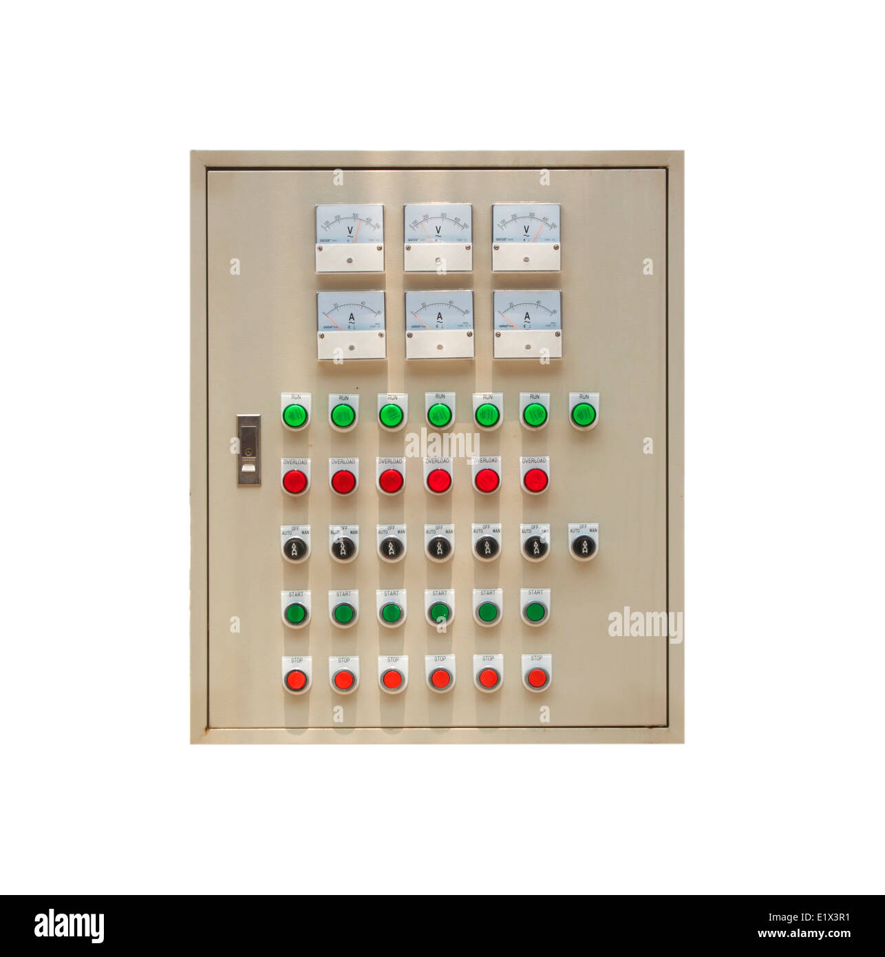 Electrical Control power indicator. Stock Photo