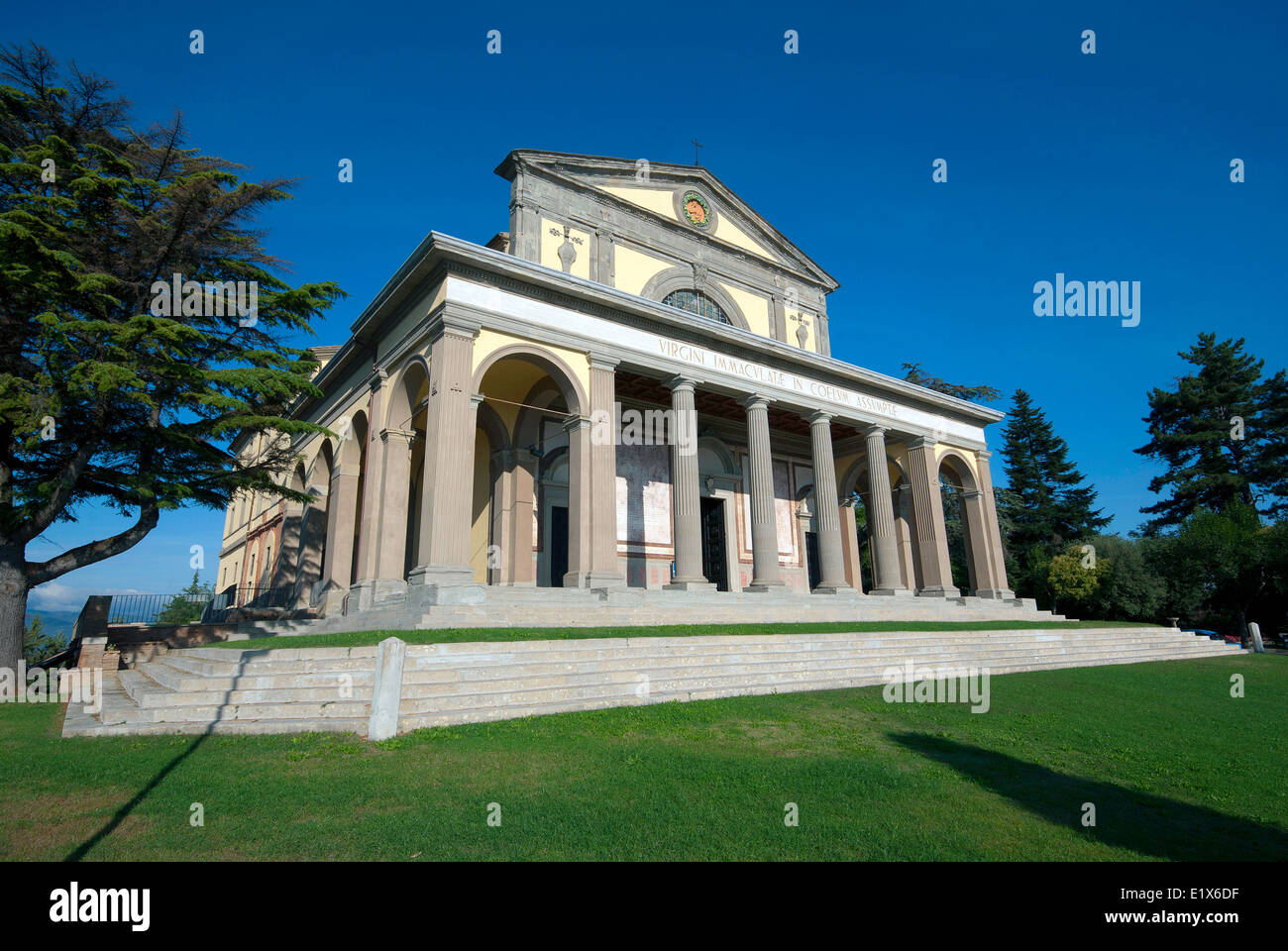 Sanctuary of Canoscio, Città di Castello, Upper Tiber Valley, Umbria, Italy Stock Photo