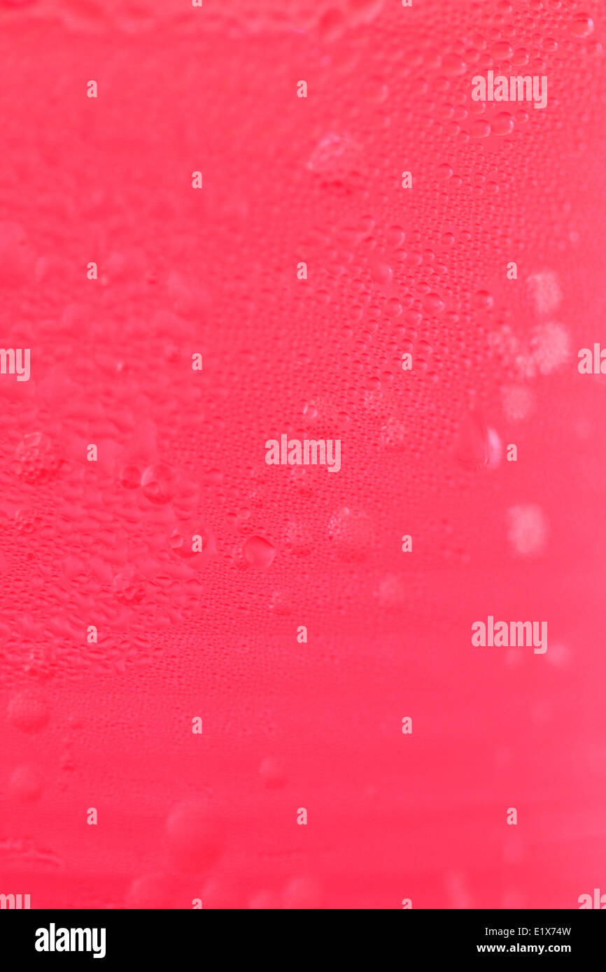 red of beverages in plastic glass for abstract background. Stock Photo