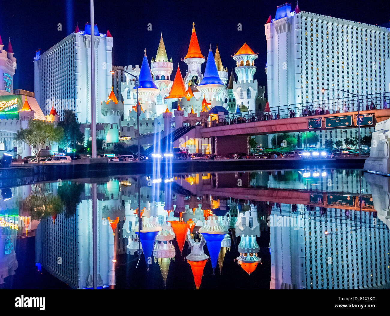 The Excalibur Hotel and Casino in Las Vegas Stock Photo