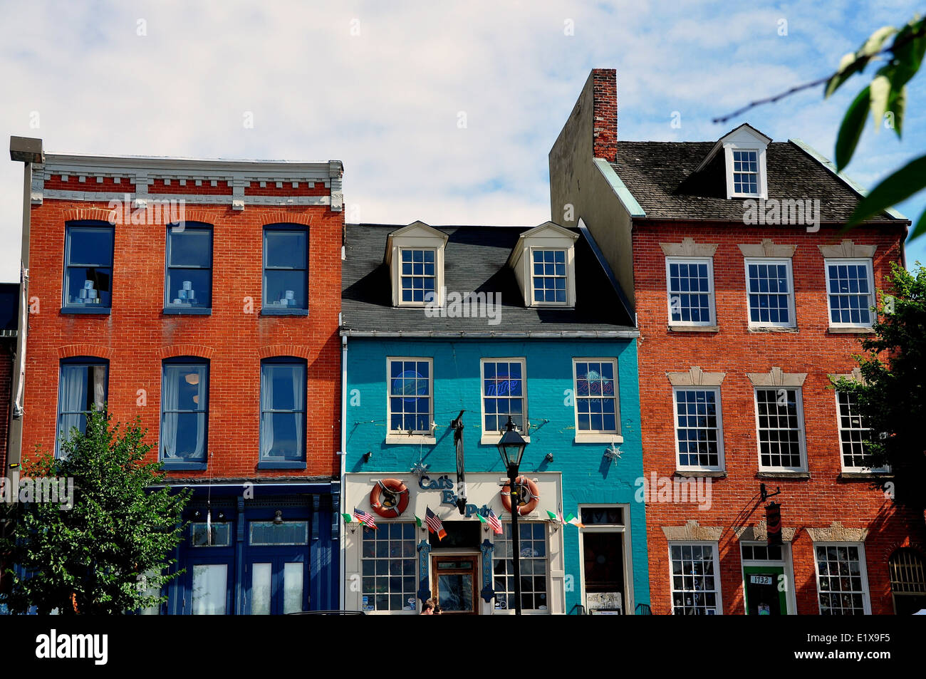 BALTIMORE, MARYLAND Fells Point Houses Stock Photo Alamy