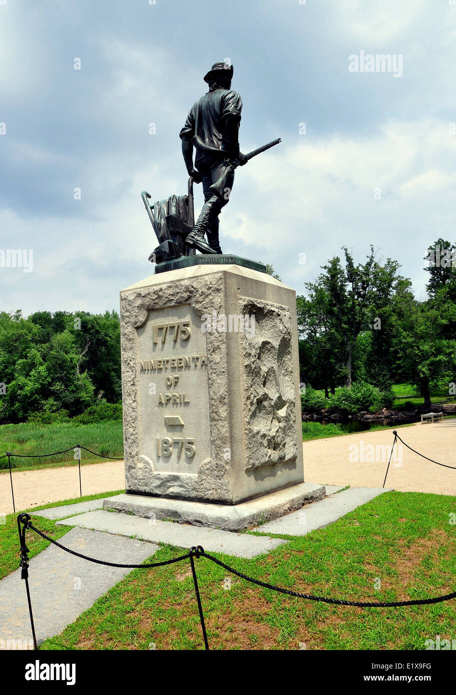 CONCORD, MASSACHUSETTS: Daniel Chester French's Minuteman statue Stock Photo