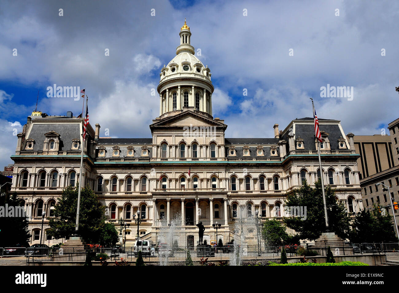 BALTIMORE, MARYLAND: City Hall Stock Photo