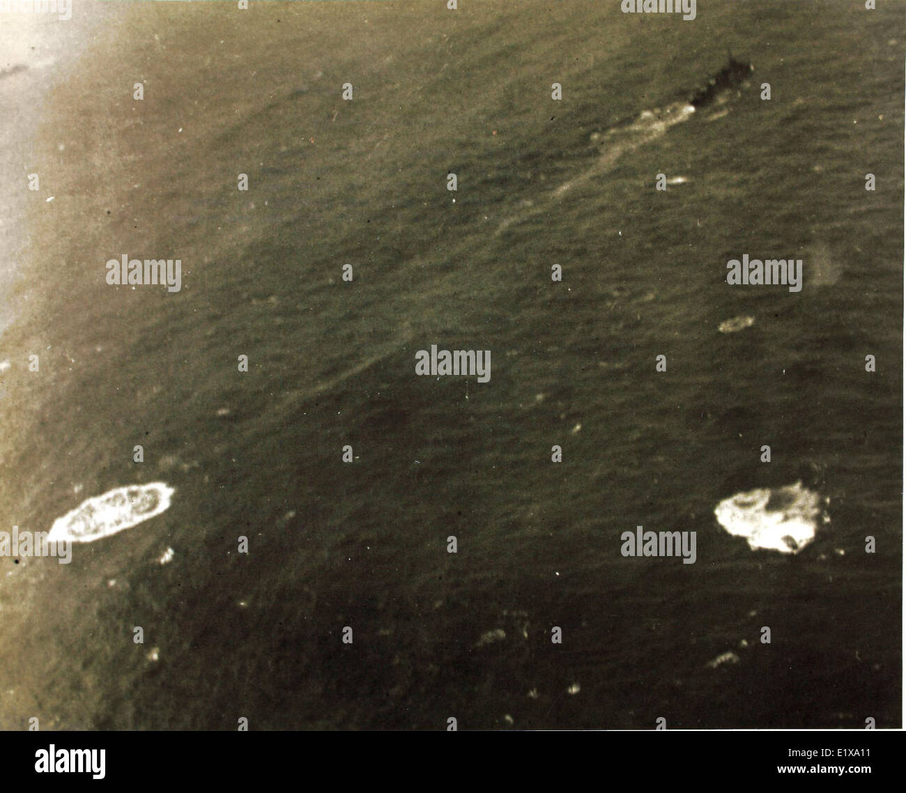 Sinking of Germany Uboat Stock Photo