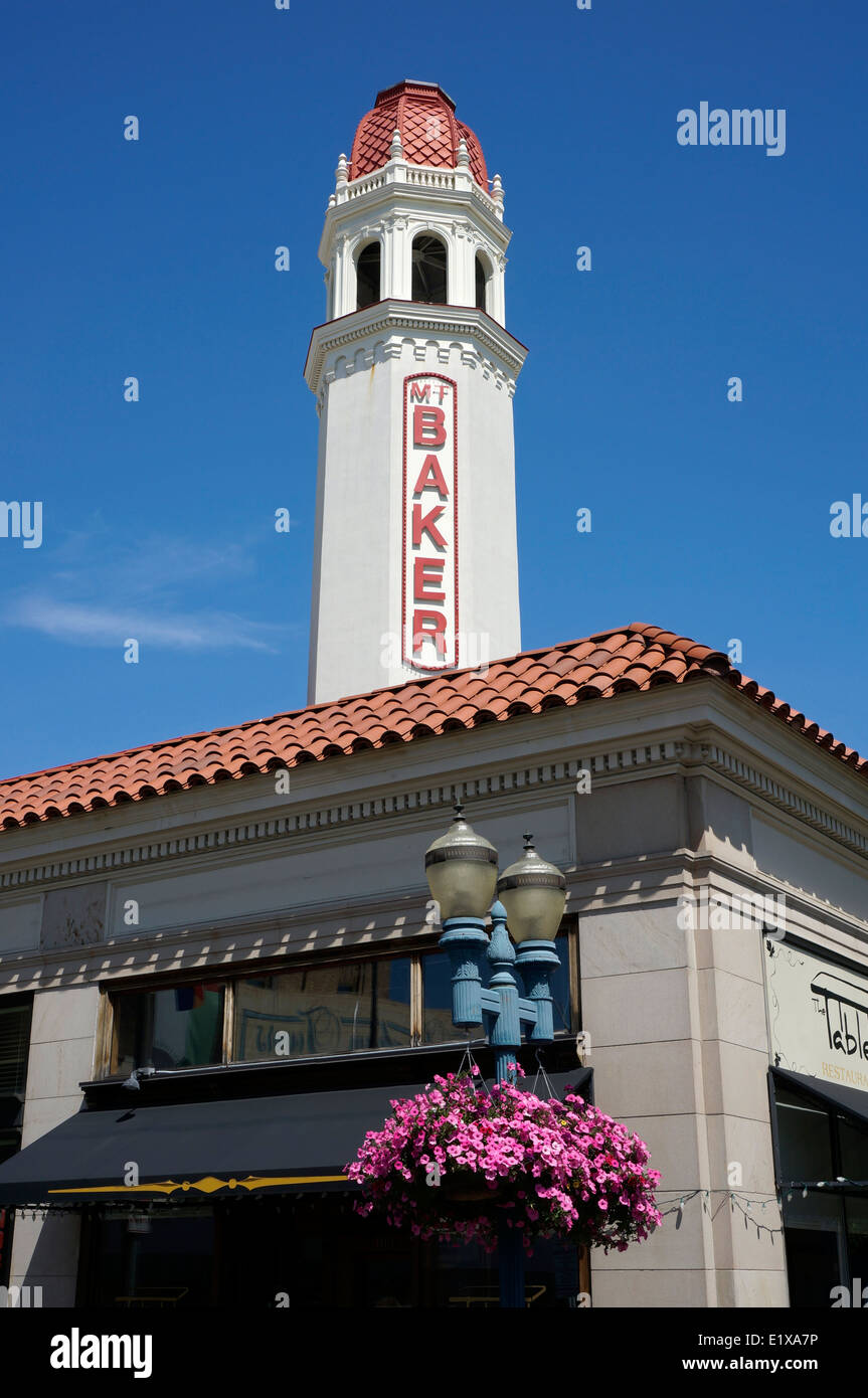 Spanish-Moorish style Mount Baker Theater, Bellingham, Washington state, USA Stock Photo