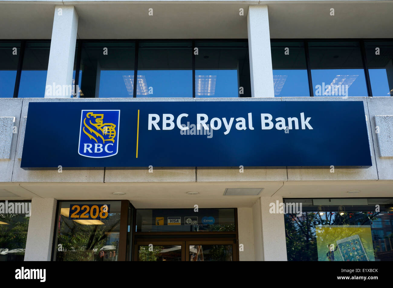 RBC Royal Bank of Canada sign in Kerrisdale, Vancouver, BC, Canada Stock Photo