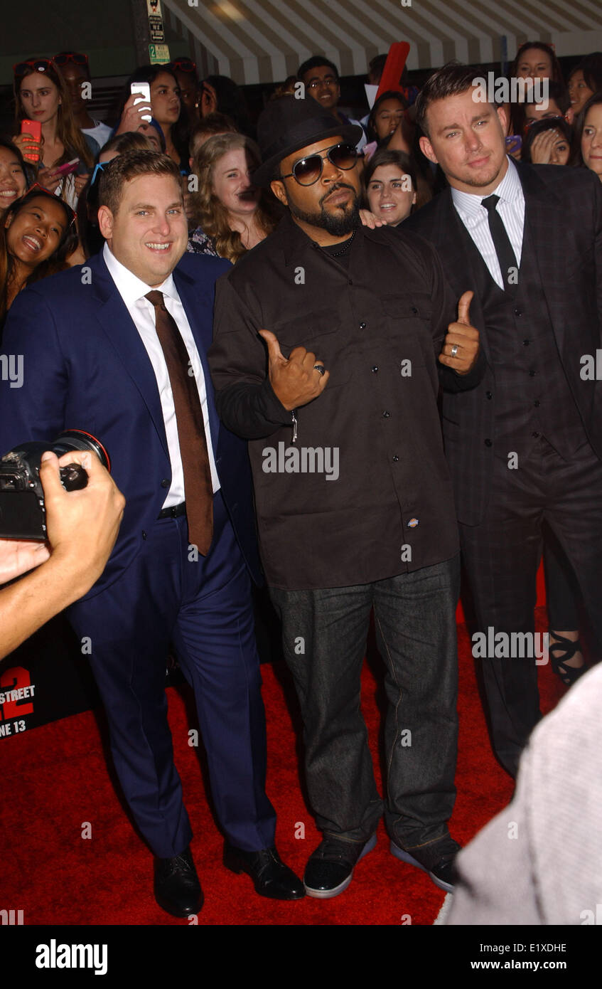 Hollywood, California, USA. 10th June, 2014. Jonah Hill, Ice Cube