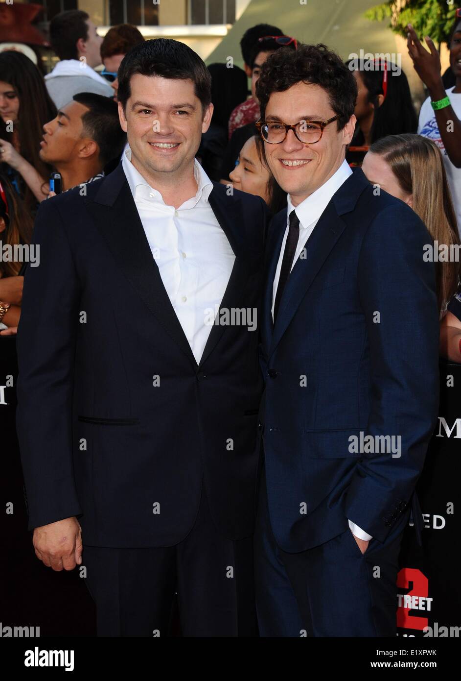 Los Angeles, California, USA. Los Angeles, CA, USA. 10th June, 2014. Phil Lord, Chris Miller at arrivals for 22 JUMP STREET Premiere, The Regency Village Theatre, Los Angeles, CA June 10, 2014. Credit:  Dee Cercone/Everett Collection/Alamy Live News Stock Photo