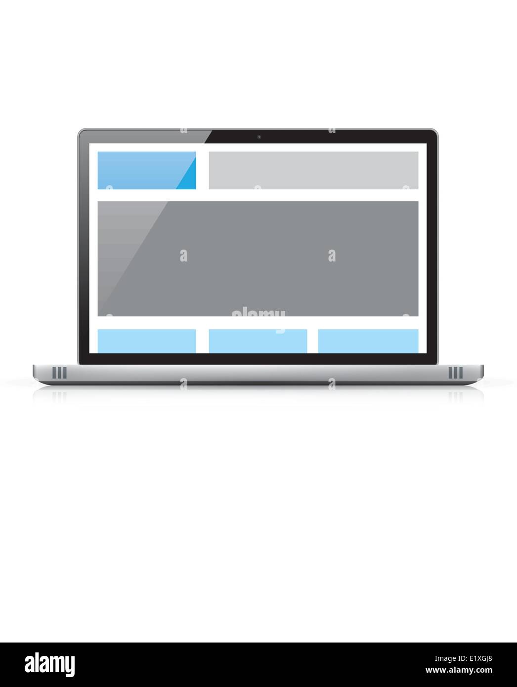 Web coding concept responsive html and css web design in laptop Stock ...