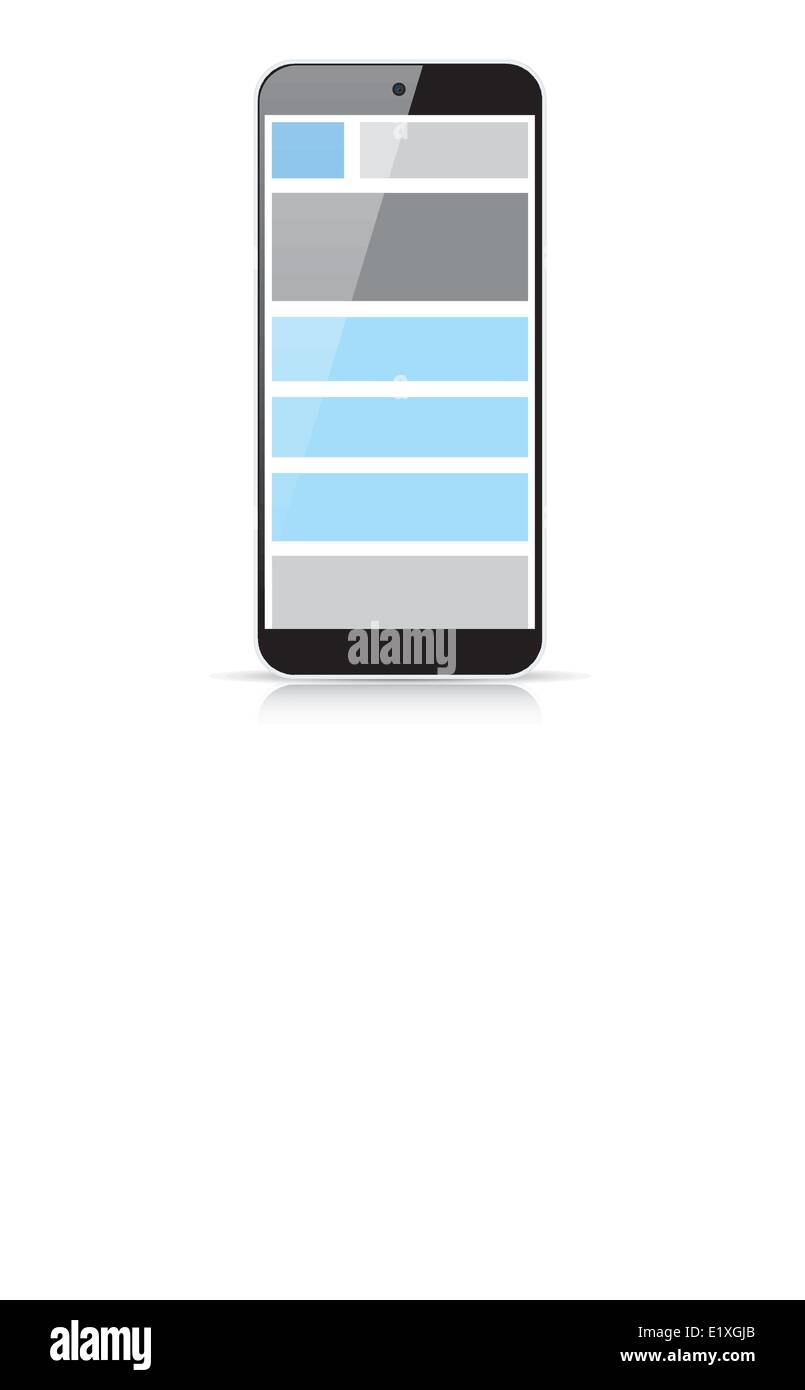 Web coding responsive html and css web design in smart phone Stock ...