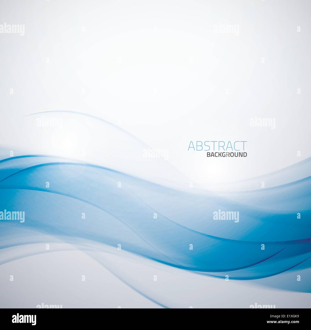 Abstract blue business wave background template vector Stock Vector ...