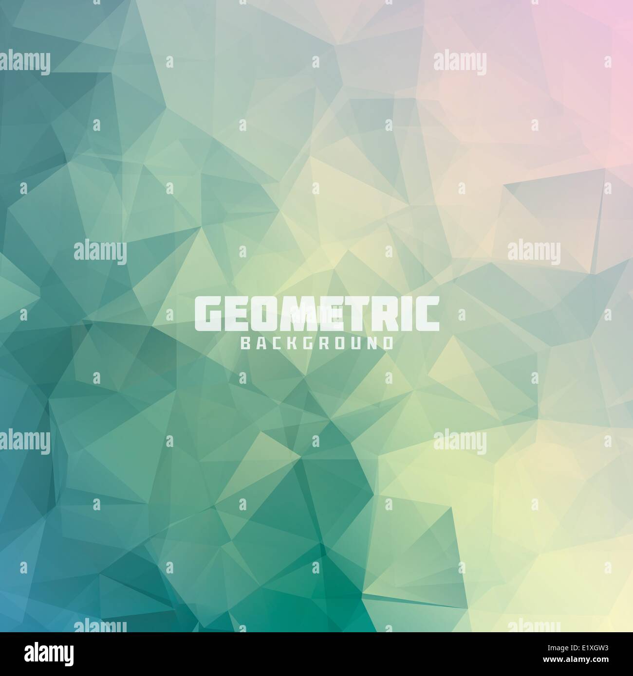Geometric triangle pastel colored vector background Stock Vector Image ...