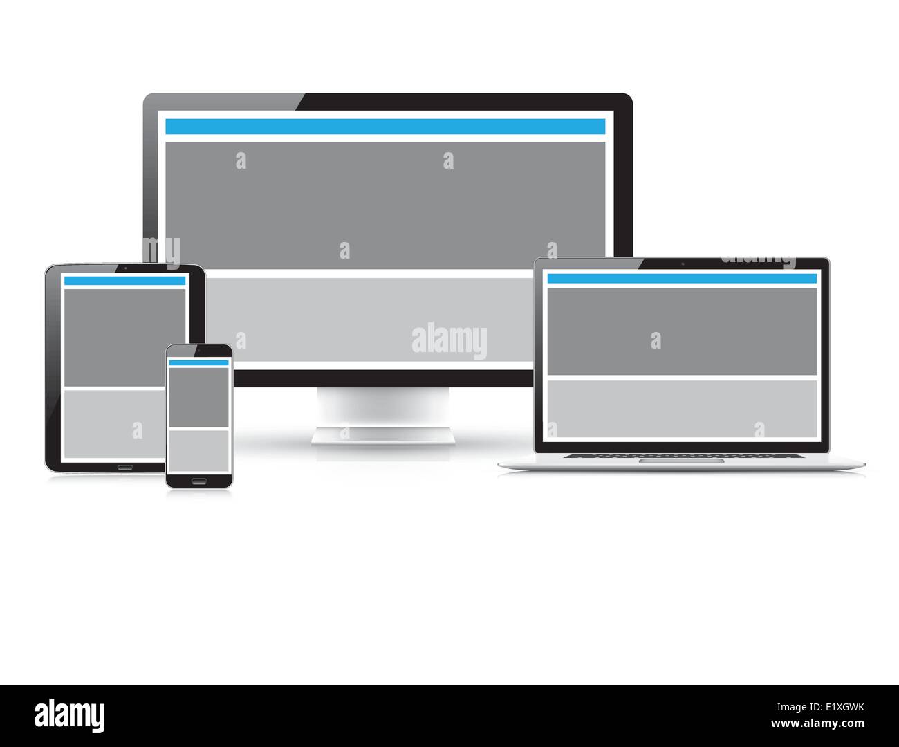Website design development process vector illustration Stock Vector