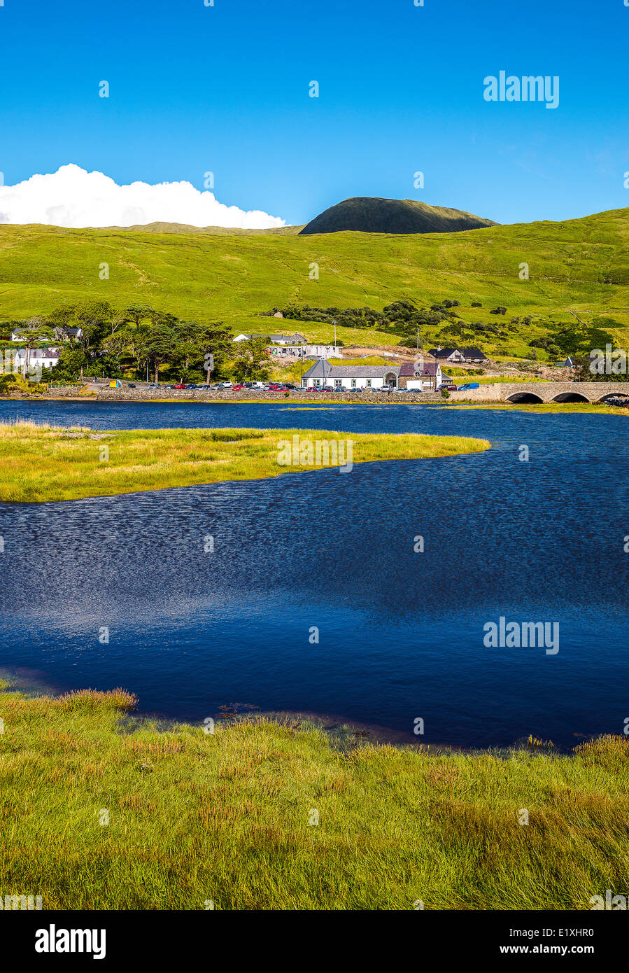 Ireland, Galway county, Connemara area, the Leenane lake Stock Photo ...