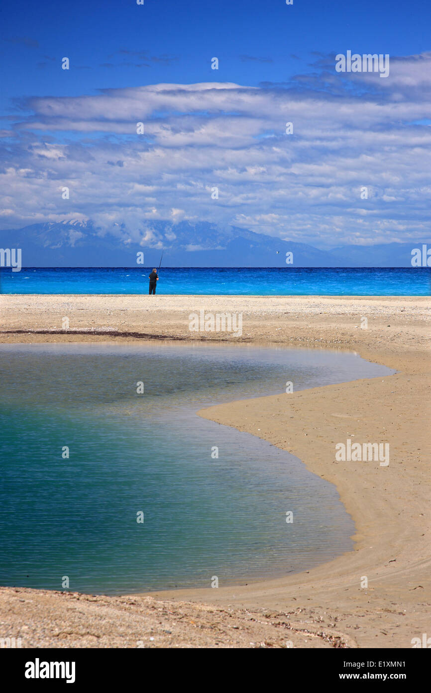 Beautiful natural pool at Poseidi beach, Kassandra peninsula, Halkidiki ...