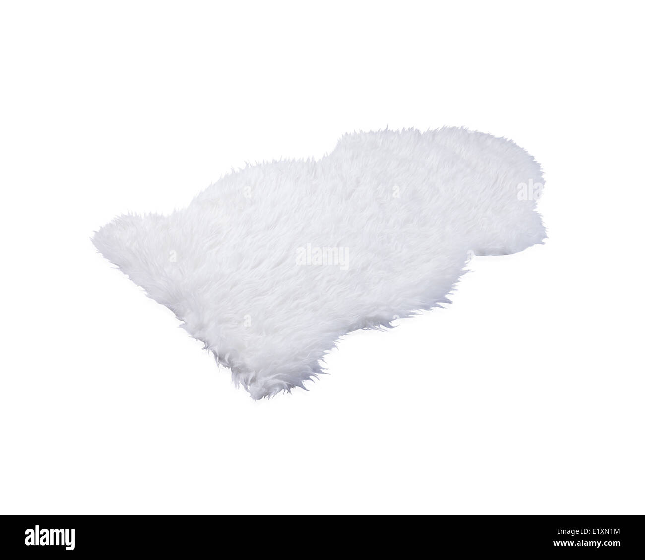 soft fur carpet isolated on white background Stock Photo