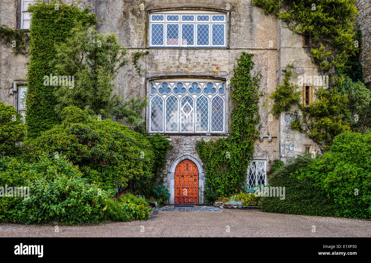 Ireland, Dublin county, the Malahide castle entrance Stock Photo