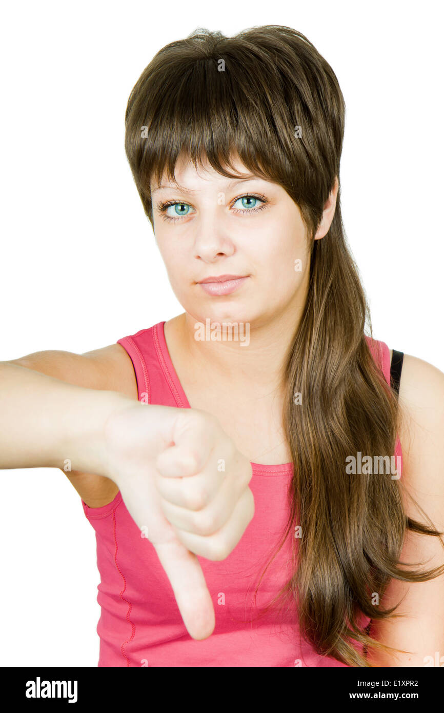 expression of contempt and resentment Stock Photo