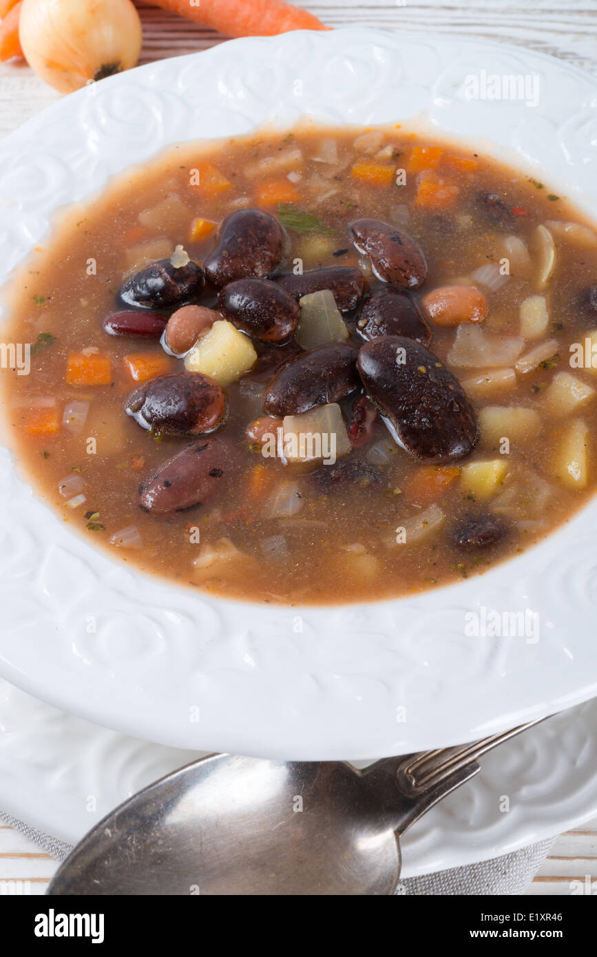 sharp bean soup Stock Photo