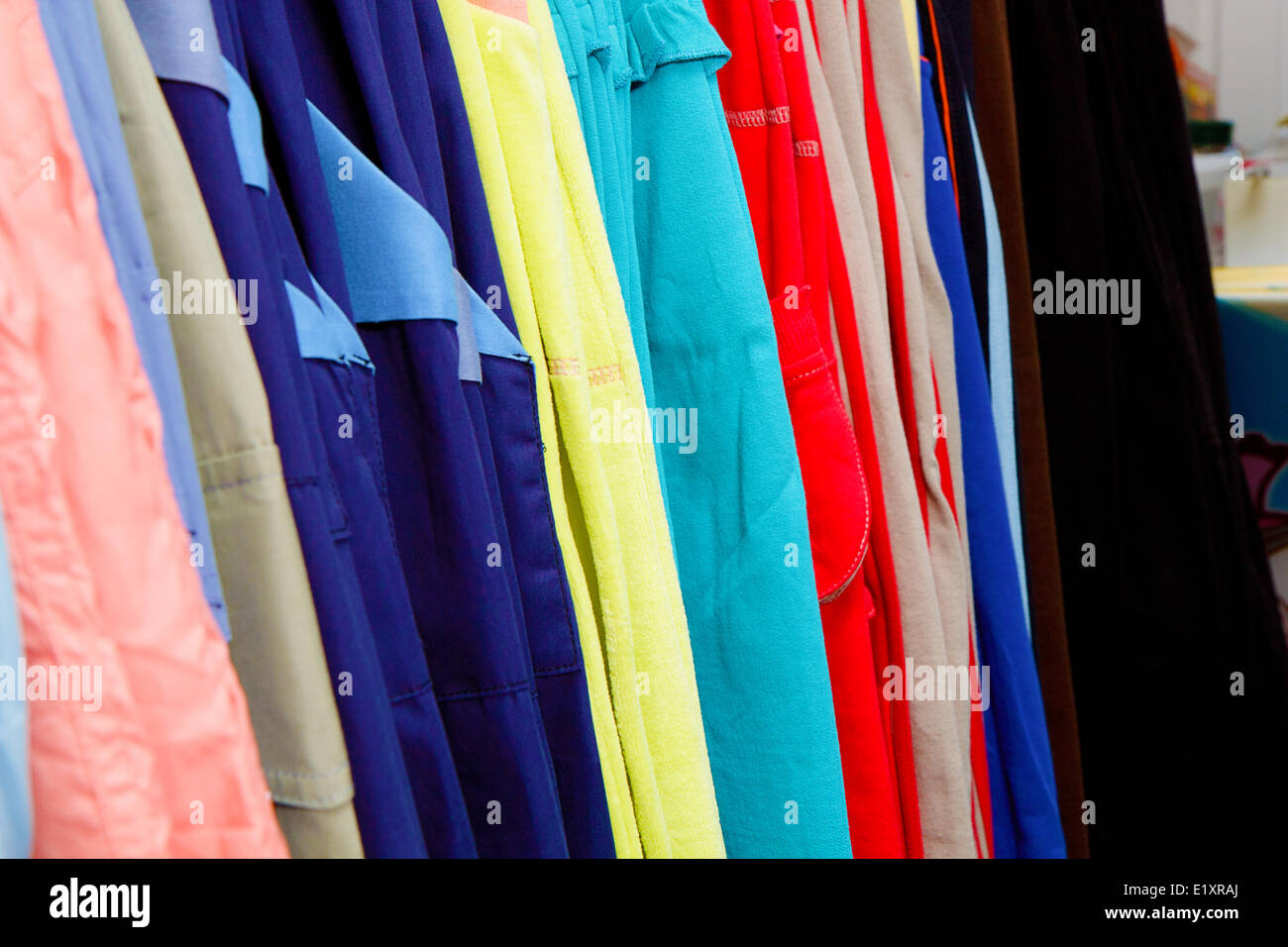 children's clothing in the store Stock Photo Alamy