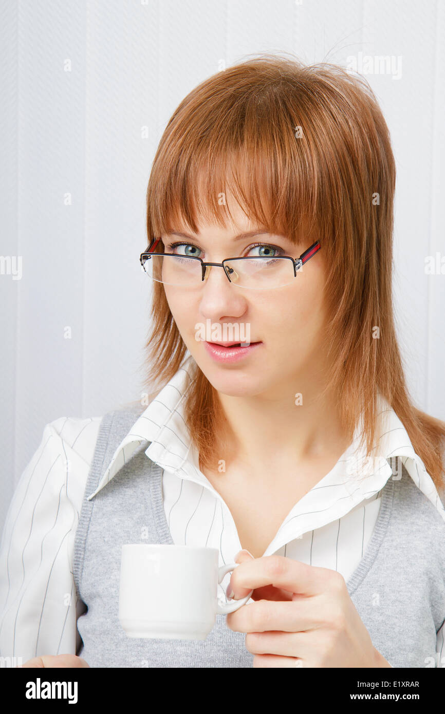 Portrait of young business woman Stock Photo - Alamy