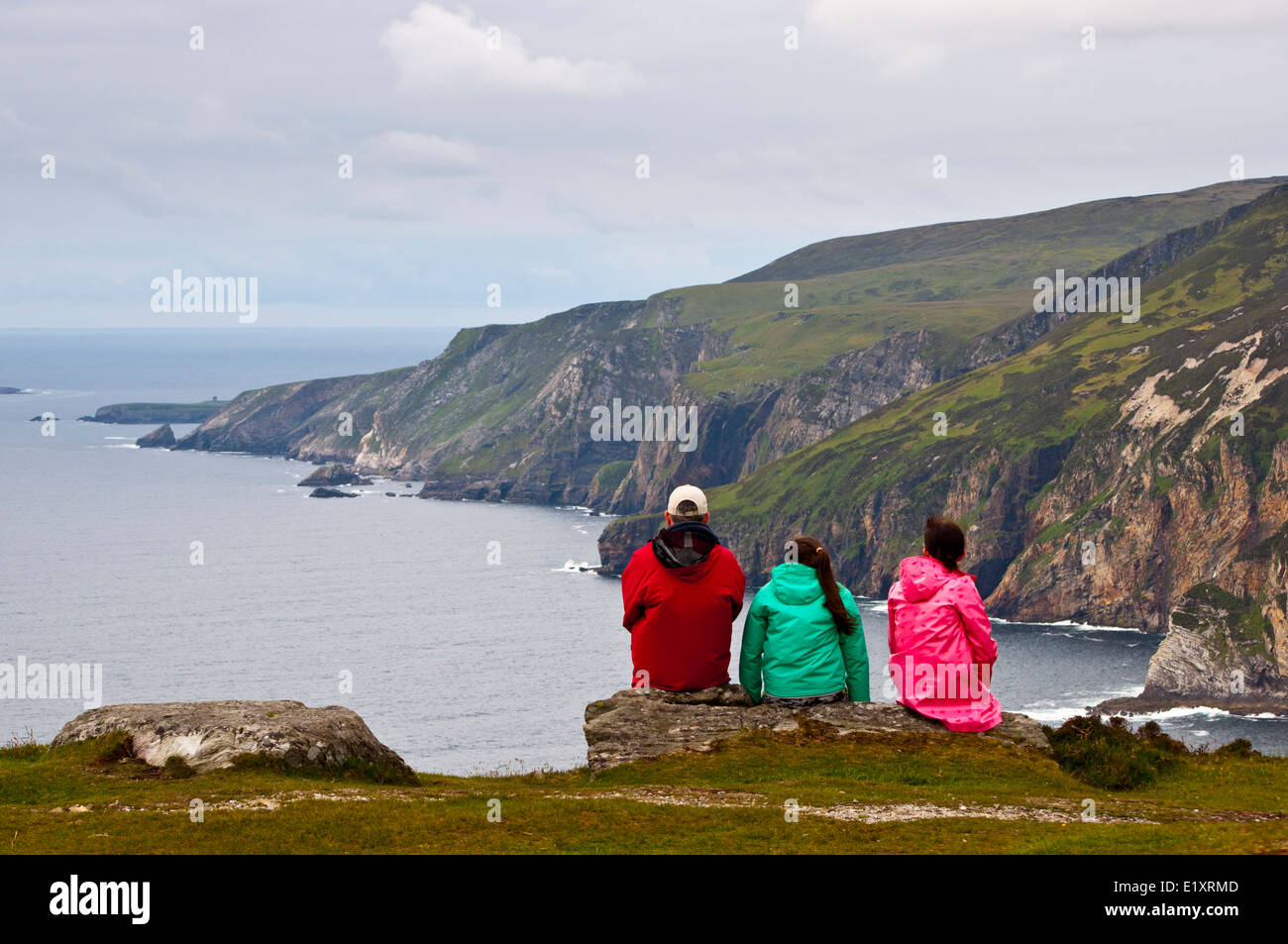 coast path cliffs Slieve league Stock Photo - Alamy